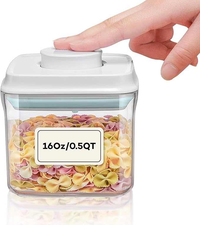 iChewie Bop Top | Airtight Meal Prep Containers with Lids | Food Storage Container Sets | Snack and Overnight Oats Fridge Organizer | Pantry and Kitchen Organization