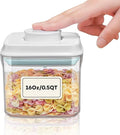 iChewie Bop Top | Airtight Meal Prep Containers with Lids | Food Storage Container Sets | Snack and Overnight Oats Fridge Organizer | Pantry and Kitchen Organization