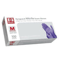 Basic Nitrile Exam Gloves, Medical Violet Blue Gloves Disposable Latex Free Medium Powder-Free For Exam, Food Prep Cleaning, 100 Pcs, M, NGPF1035