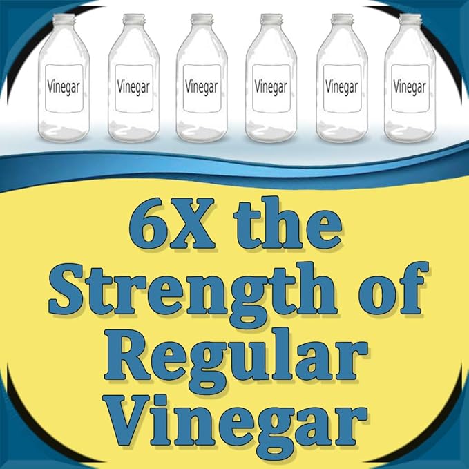 Natural Armor 30% Vinegar Industrial Strength Cleaning Agent Concentrate - 6X Stronger Than Regular Vinegar (128 Oz Gallon)