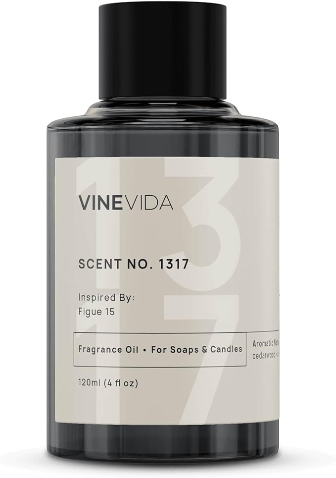 VINEVIDA Scent NO. 1317 Fragrance Oil - 120mL (4oz) - Inspired by: Figue 15 Fragrance Oil for Candle Making - Made in USA Candle Scents Scents for Soap Making