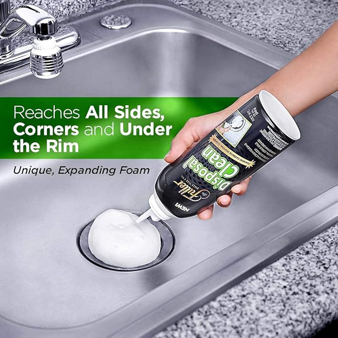 Fuller Brush Garbage Disposal Cleaner– 12 oz Bottle – Foaming Citrus Degreaser for Kitchen Sink Odor Removal and Drain Cleaning – Citrus Scent (Pack of 6)