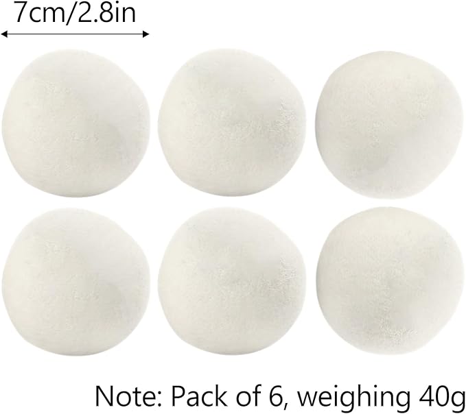 Efficient Laundry Drying Ball Quick Drying Fabric Softener Wool Wool Dryer Set of 6pcs Care Option