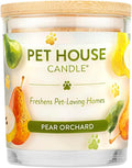 One Fur All Pet House Candle Plant-Based/Soy Candle - Clean Burning Scented, Long Lasting Pet Odor for Home - Pear Orchard