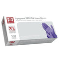 Basic Nitrile Exam Gloves, Medical Violet Blue Gloves Disposable Latex Free Powder-Free For Exam, Food Prep Cleaning, 100 Pcs, X-Large, NGPF1037