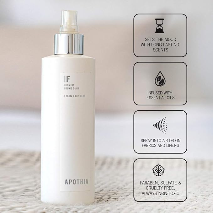 APOTHIA - IF Air Mist | Modern White Floral & Citrus | Indoor Room Spray | Premium Essential Oils | 8 oz | 236 ml | Small Batches for Luxury Quality