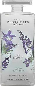 Pecksniff's Lily & Lupin Bath Soak Decanter | 500ml/16.9 Fl Oz