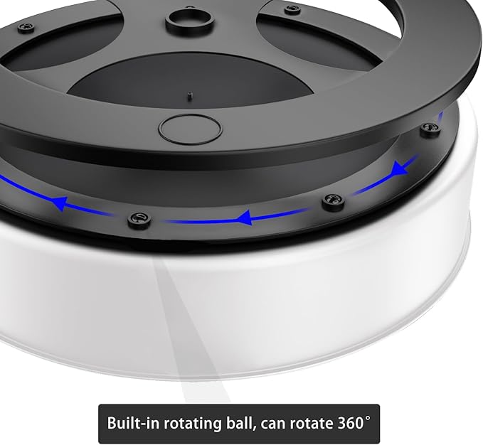 VAEHOLD Lazy Susan Turntable Spice Rack Organizer for Kitchen Cabinet, Storage Tray for Fruit, Snacks, Salad - Organizer for Cupboard, Pantry, Bathroom, Table, Cosmetic (White, 9 4/5'')