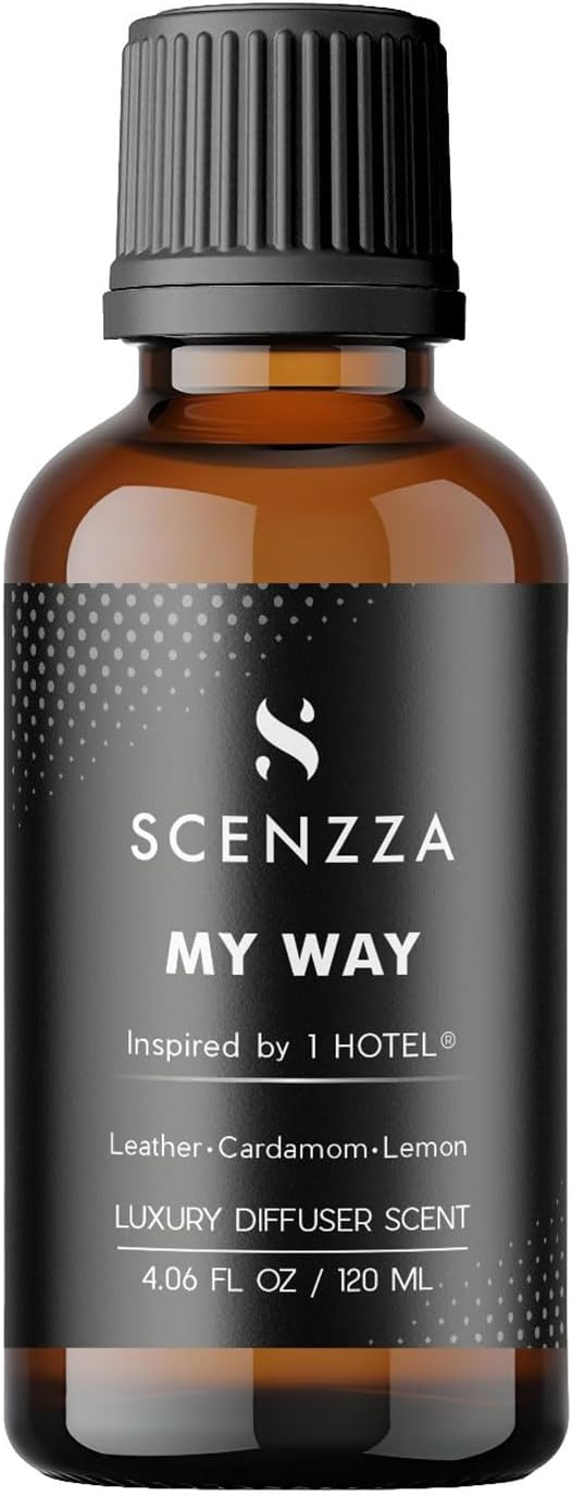 My Way Luxury Diffuser Scent Inspired by 1 Hotel® Miami Beach – Fresh & Woodsy Fragrance with Leather & Sandalwood- Fragrance Scent for Ultrasonic & Waterless Diffusers – 120 ml / 4.05 fl oz