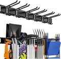JXQAZC Garage Wall Organizers,Tool Hangers for Garage,Garden Tool Rack Wall Mount,Yard Tool Organizer for Garage,Garage Wall Mount(3 Boards 6 Double Layer Heavy Hooks)