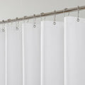 Water-Repellent Fabric Shower Curtain Liner - Hotel Quality Machine Washable, 3 Heavy-Duty Magnets with Rustproof Grommets & Weighted Hem, Standard Size 72x90in White
