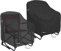 Rocking Chair Covers for GCI Outdoor 37072 Chair, Freestyle Rocker, Waterproof Heavy Duty Camping Chair Covers (26 W x 27 D x 34 H Inches) Black