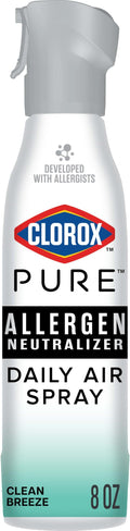 Clorox PURE Allergen Neutralizer Daily Air Spray, Clean Breeze, 8 Ounces