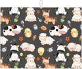 Farm Animal Dish Drying Mat 18 x 24 Inch for Kitchen Counter Cute Kitchen Mat Microfiber Kitchen Countertop Absorbent Reversible Drainer Rack Pad Dish Drying Mat