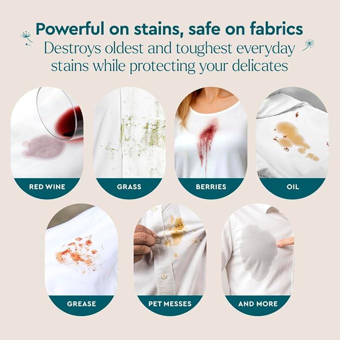 Puracy Stain Remover, Natural Travel and Laundry Stain Cleaner for Clothes, Baby Essentials, Kids Stains, Oil and Fabric Spot Cleaner, Unscented (Stain Remover Spray, 4 fl oz)