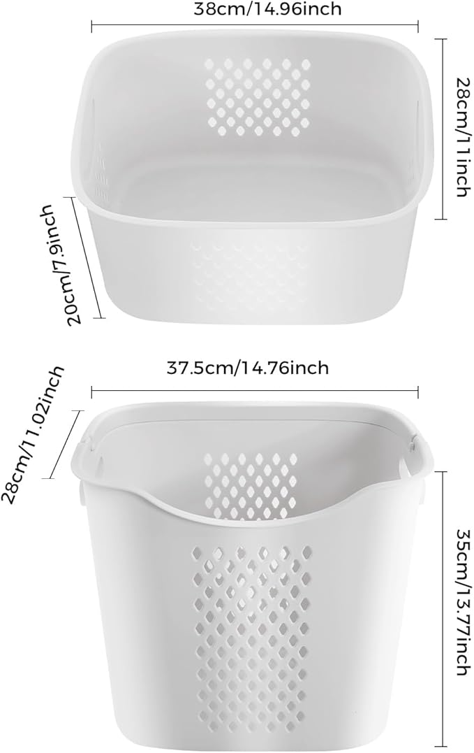 3 Tier Rolling Laundry Basket Vertical laundry hamper Sorter Cart with Wheels and Breaks Bathrooms Clothes Hamper 3 Section laundry organizer for Kitchens, Bedrooms, Laundry Rooms