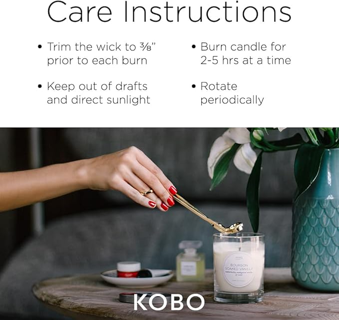 KOBO Tuscan Sun Candle (11 oz) | 100% Pure Soy Candle | All Natural Scented Candle, Hand-Poured in USA | 80 Hour Long Burning Candles | Scented Candles for Home