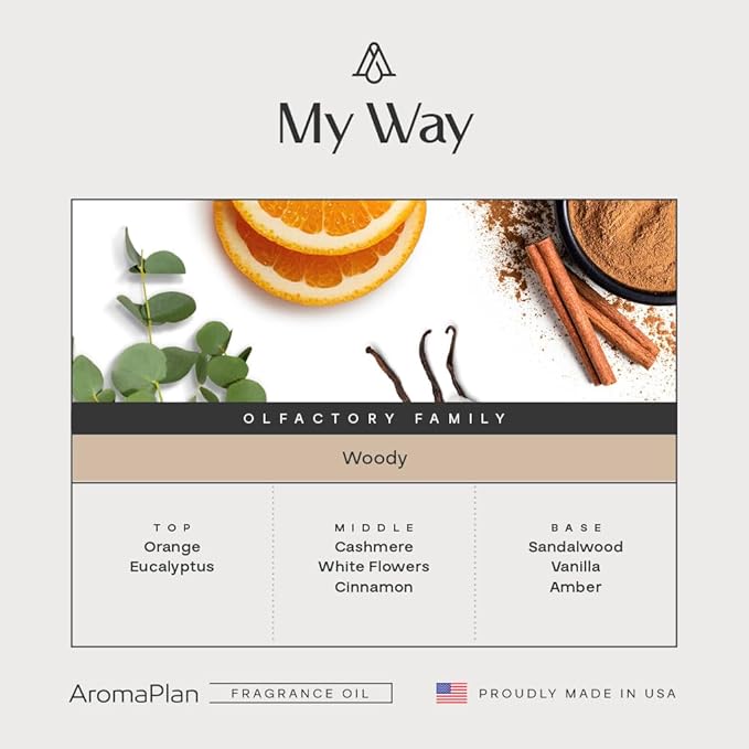 AromaPlan Hotel Scents My Way 16 Fl Oz (473ml), Home Luxury Aroma & Hotel Diffuser Oil- Hotel Diffuser Oil for Aromatherapy- USA Made, Bigger Bottle, Bolder Aroma & Longer Lasting