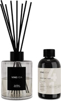VINEVIDA Scent NO. 1401 Reed Diffuser - 120mL (4oz) - Inspired by: Black Tulip, Reed Diffusers for Home, Office, Bathroom, Made in USA Scent Diffuser Sticks, Room Fragrance Diffuser