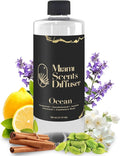 Ocean Whisper Essential Oil Refill Luxury Hotel Inspired, Long Lasting Aroma for Home Office Diffuser, 500ml Fresh Blend of Sandalwood, Cardamom, Patchouli and Jasmine Scent for Wellness Aromatherapy.