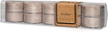 ECO CANDLE CO. Tea Light Candles, Bonfire, 10-Pack - Scents of Smoldering Wood, Smoke, & Incense - Recyclable, 100% Soy Wax, No Lead, Hand Poured, Made from Midwest Grown Soybeans, .6 oz. Each