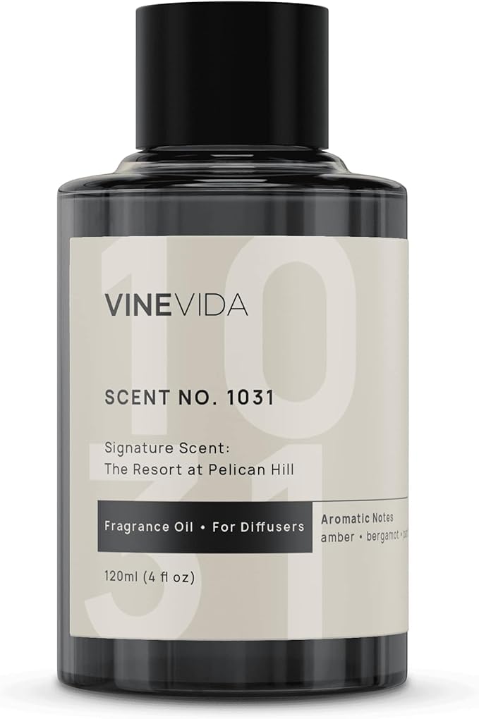 VINEVIDA Scent NO. 1031 Fragrance Oil for Cold Air Diffusers - 120mL (4oz) - Inspired by: The Resort at Pelican Hill Hotel Fragrance Diffuser Oil - Hotel Scents for Home - Diffuser Oil