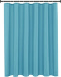 Biscaynebay Quality Fabric Shower Curtain Liners 72 Inch by 72 Inch, Blue Water Resistant Bathroom Curtains Rust Resistant Grommets & Weighted Bottom Hem Machine Washable