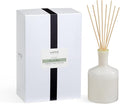 LAFCO New York Signature Reed Diffuser, Feu de Bois - 15 oz - Up to 9 Months Fragrance Life - Reusable, Hand Blown Glass Vessel - Natural Wood Reeds - Made in The USA