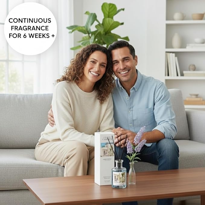 Wood Sage & Sea Salt Oil Reed Diffuser | Long Lasting Home Fragrance Essential Oils | Reed Diffusers for Home, Room, & Bathroom | Housewarming Gift | 6oz