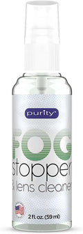 Purity Fog Stopper and Lens Cleaner Spray - Anti Fog Spray for Glasses & Non-AR Coated Lenses - Fog Blocker and Anti-Static Lens Cleaning Spray for Glasses, Eyewear, Goggles and Masks - 2oz