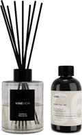 VINEVIDA Scent NO. 66 Reed Diffuser - 120mL (4oz) - Signature Scent: Roasted Pine Cone, Reed Diffusers for Home, Office, Bathroom, Made in USA Scent Diffuser Sticks, Room Fragrance Diffuser
