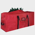 Christmas Tree Storage Bag, 600D Oxford Extra Large Moving Bags, Fits Up to 7.5 Ft Artificial Trees, Heavy-Duty Waterproof Christmas Decorations Storage Bags(PURE RED)