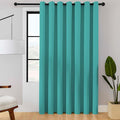 ChrisDowa Room Divider Curtain 84 Inches Long, Wide Blackout Sliding Door Curtain for Bedroom, Room Darkening Privacy Window Curtain for Patio Door (1 Panel Set, Teal, 100 x 84 Inch)