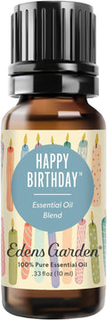 Edens Garden Happy Birthday Essential Oil Blend – Celebration Gift, 100% Pure Undiluted Aromatherapy for Parties, Birthdays & Natural Wellness – 10 ml (.33 fl oz)