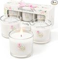 Scented Candle Gifts for Women, Candles Gift Set for Her, 3 Scented Candles for Mom, Teacher, Birthday Gifts for Women/Men (White, 7 oz)