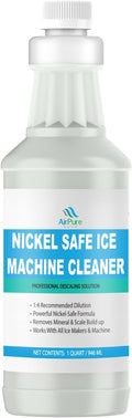 Nickel-Safe Ice Machine Cleaner & Descaler (1 Quart / 946 ml), Professional Descaling Solution for Commercial and Residential Ice Makers, Removes Scale & Mineral Build-Up, Compatible with Major Brands