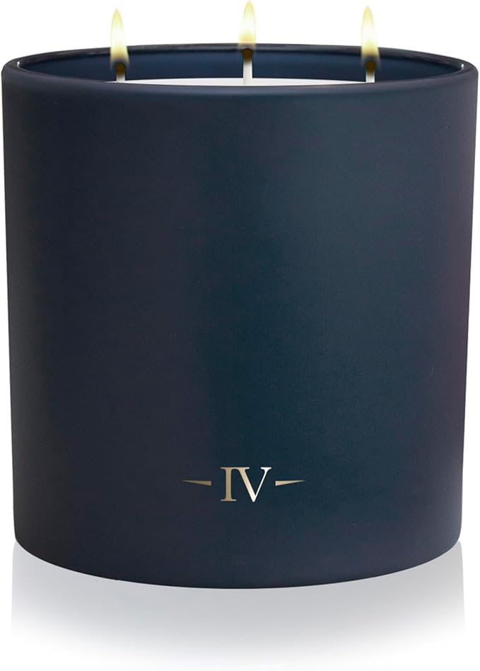 Charles Farris Luxury Scented Candle – 3 Wick, Hand-Poured, Long Lasting, Clean Burning, 640g / 22.5oz, Up to 80 Hours of Burn Time, Made in England – Wild Fig & Green Accords – Redolent Fig