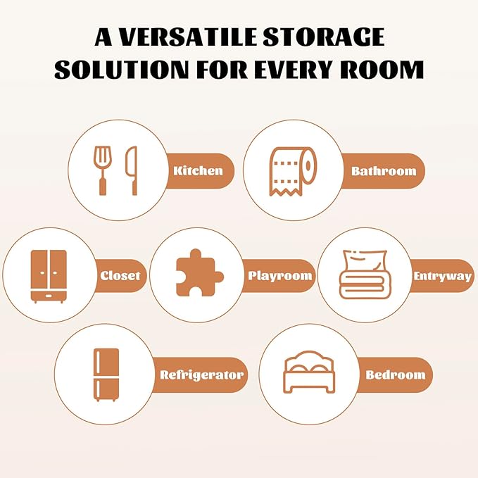 Joymeezo Clear Plastic Storage Bins-6 Pack Large Pantry Organizers and Storage Containers for Kitchen, Bathroom, Under-Sink, Office, Closet, Garage, Freezer and Snack