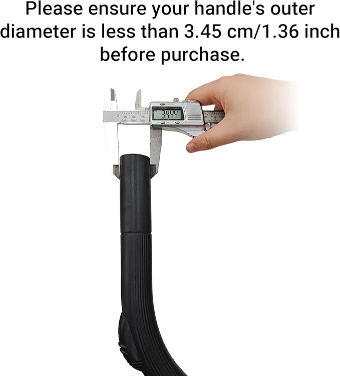 EZ SPARES 25-inch Flexible Crevice Cleaning Tool Replacement for Vacuum Hoses Accepting 1-1/4"(32mm) or 1-3/8"(35mm) Attachment for Home & Car Detailing Removable Brush Head Univeral