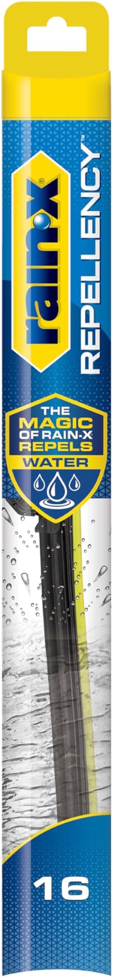 Rain-X 810316 Repellency Water Repellent Wiper Blades, 16" Windshield Wiper,New & Improved Version of Latitude Wiper Blades w/Water Repellency Formula [Amazon Exclusive]