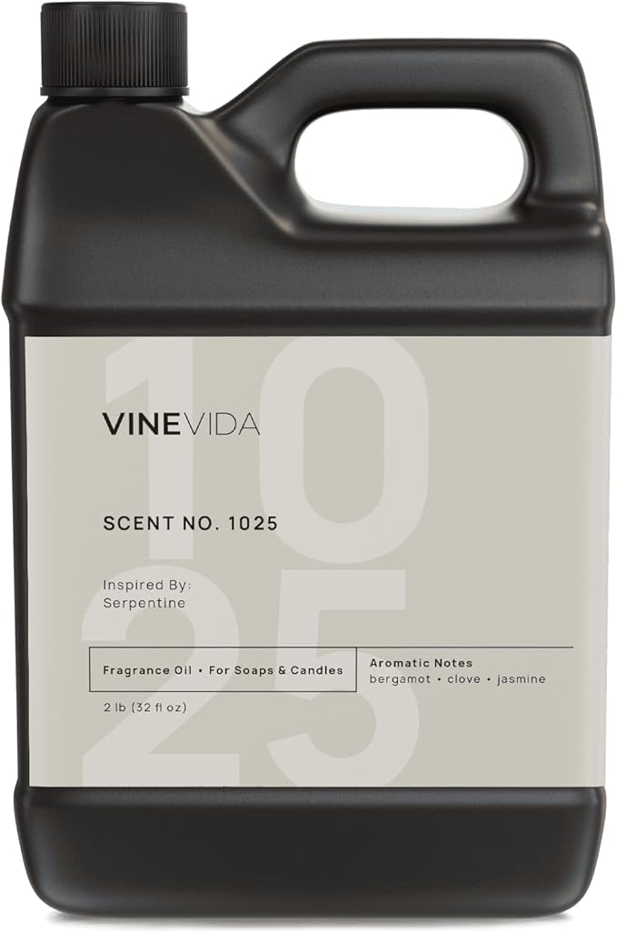 VINEVIDA Scent NO. 1025 Fragrance Oil - 32oz (2lbs) - Inspired by: Serpentine Fragrance Oil for Candle Making - Made in USA Candle Scents Scents for Soap Making