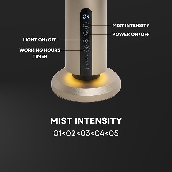Scentia Hotel Scent Diffuser Starter Kit | Wireless & App Controlled Cold Air Essential Oil Diffuser for Home, Office Spa, Aromatherapy Diffuser | Covers 1500 Sq Ft | Gold | Hotel Oils Included
