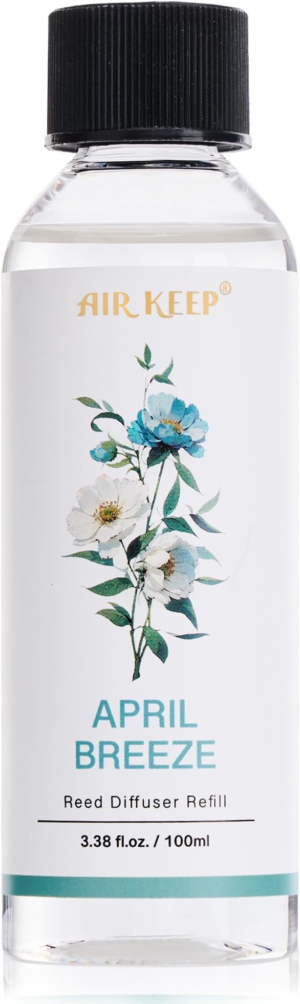 Airkeep Reed Diffuser Oil Refill/April Breeze/3.38oz（100ml/1 Pack/Scented Oil Refill for Reed Diffuser Home Fragrance for Bedroom, Bathroom Office Home Decor