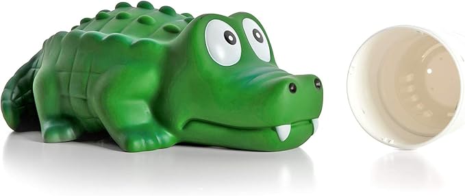 XY-WQ Chlorine Floater, Floating Pool Chlorine Dispenser (Alligator), Fits 1 and 3 Inch Tablets for Large and Small Pools, Hot Tub, Spa
