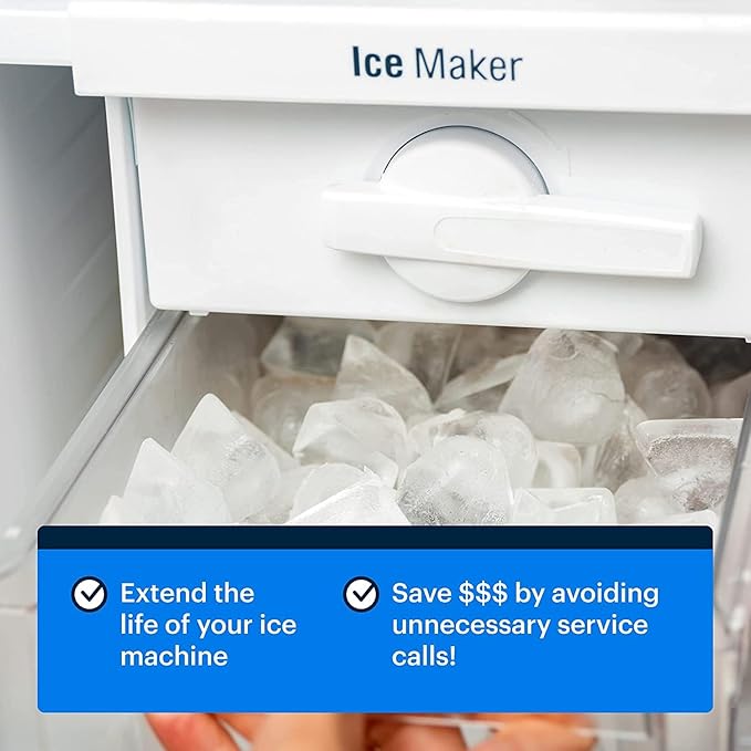 Essential Values Ice Machine Cleaner and Descaler 16 fl oz - Ice Maker Cleaner Compatible with All Major Brands (Scotsman, KitchenAid, Affresh, Opal, Manitowoc) - 3 pack Sanitizer