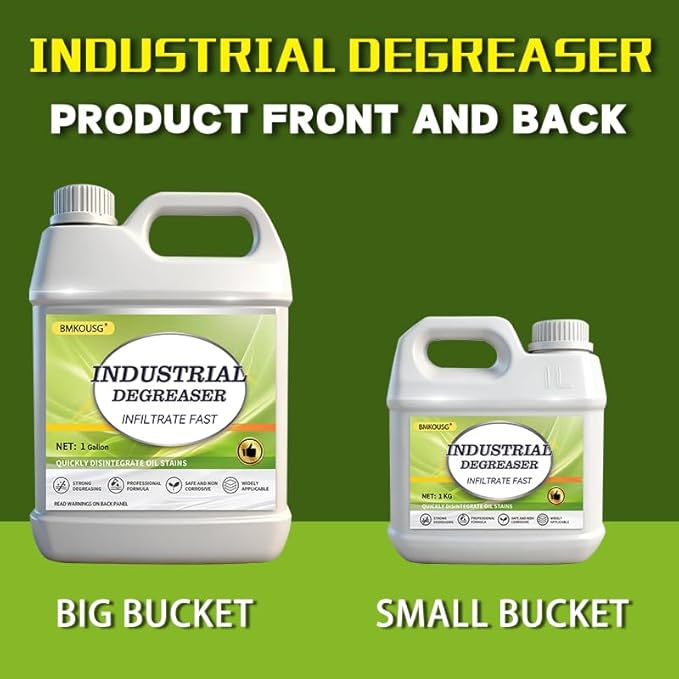 Carburetor Cleaner & Industrial Machine Degreaser - Heavy Duty Cleaner for Commercial Kitchen Hoods, Metal Parts, Engine Components, CNC Machines | Degreaser Concentrate, Safe & Strong (1 Gallon)