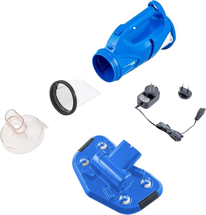 POOL BLASTER Catfish (Gen 2) Cordless Spa & Hot Tub Vacuum, More Power & Capacity, 45 Min Runtime, Spot Cleaning in Small Above Ground Swimming Pools, Rechargeable Spa Vac