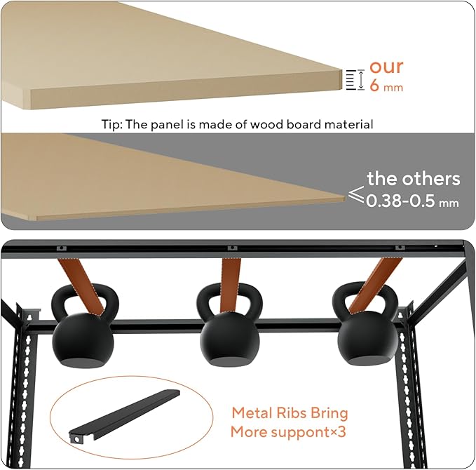 CXDMB 5 Tier Garage Shelving, Adjustable Heavy Duty Garage Shelves,Metal Storage Shelves Unit for Basement,Warehouse,Pantry Kitchen