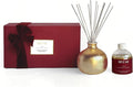 2025 Gold Holiday Diffuser | Joy - Black Plum & Cassis, Refillable, Contains Essential Oil, Sustainable Wellness, Hand Finished, Premium, Luxury Ceramic, Rattan Reeds