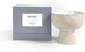 Blueme Calm Candle | Osmanthus & Sandalwood | 3 Wick - Refillable Wellness Candle with Essential Oils, Hand Finished & Poured Soy Wax Blend Ceramic Vessel, Natural Cotton Wicks | Medium 12 oz